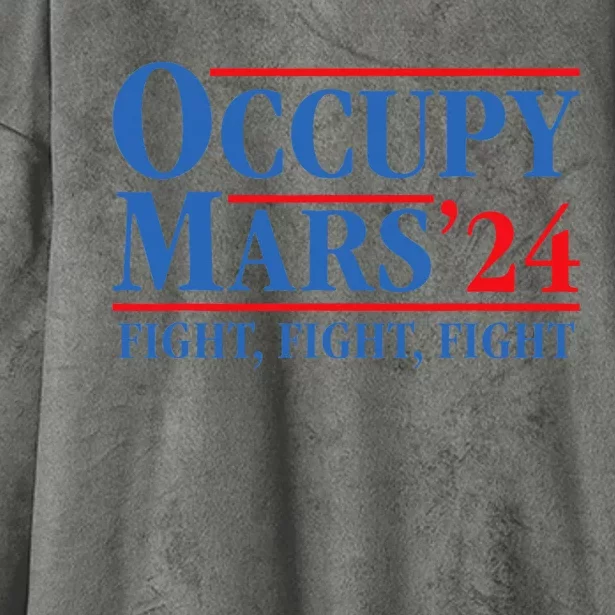 Occupy Mars Astronomy Space Fight Fight Fight Hooded Wearable Blanket