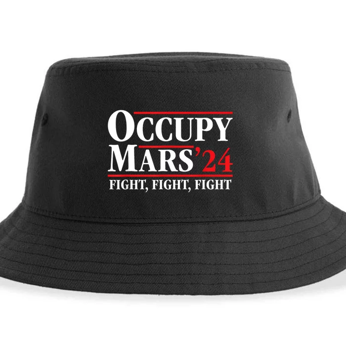 Occupy Mars Astronomy Space Fight Fight Fight Sustainable Bucket Hat