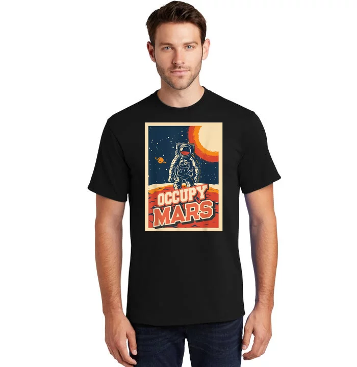 Occupy Mars Aerospace Space Travel Tall T-Shirt