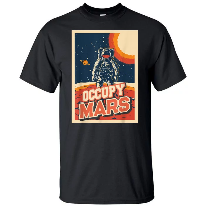 Occupy Mars Aerospace Space Travel Tall T-Shirt