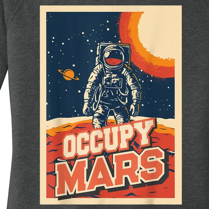 Occupy Mars Aerospace Space Travel Women's Perfect Tri Tunic Long Sleeve Shirt