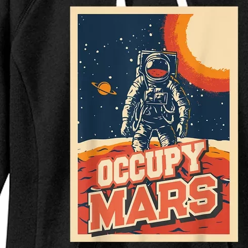 Occupy Mars Aerospace Space Travel Women's Fleece Hoodie