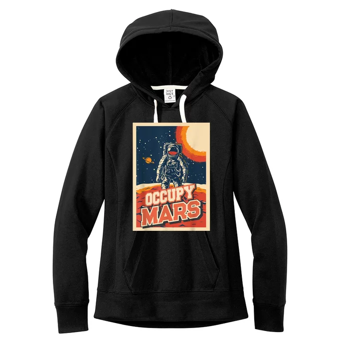 Occupy Mars Aerospace Space Travel Women's Fleece Hoodie