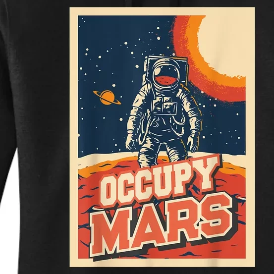 Occupy Mars Aerospace Space Travel Women's Pullover Hoodie