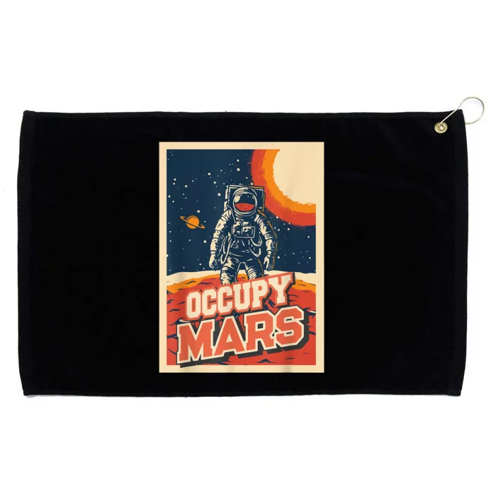 Occupy Mars Aerospace Space Travel Grommeted Golf Towel