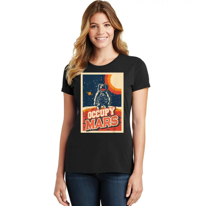 Occupy Mars Aerospace Space Travel Women's T-Shirt