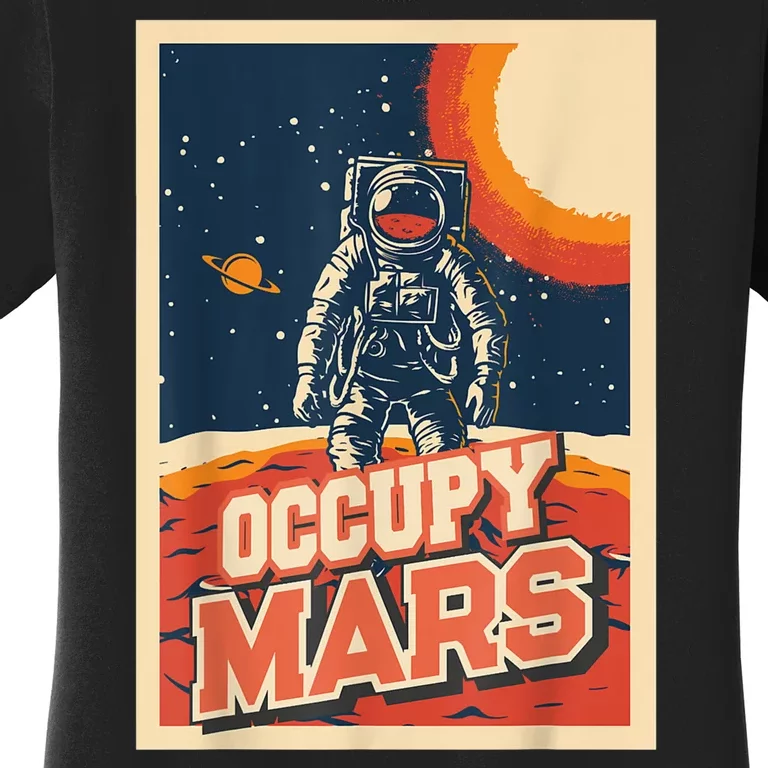 Occupy Mars Aerospace Space Travel Women's T-Shirt