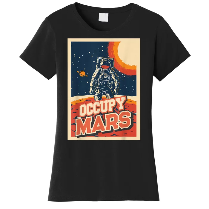 Occupy Mars Aerospace Space Travel Women's T-Shirt