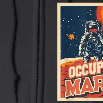 Occupy Mars Aerospace Space Travel Full Zip Hoodie