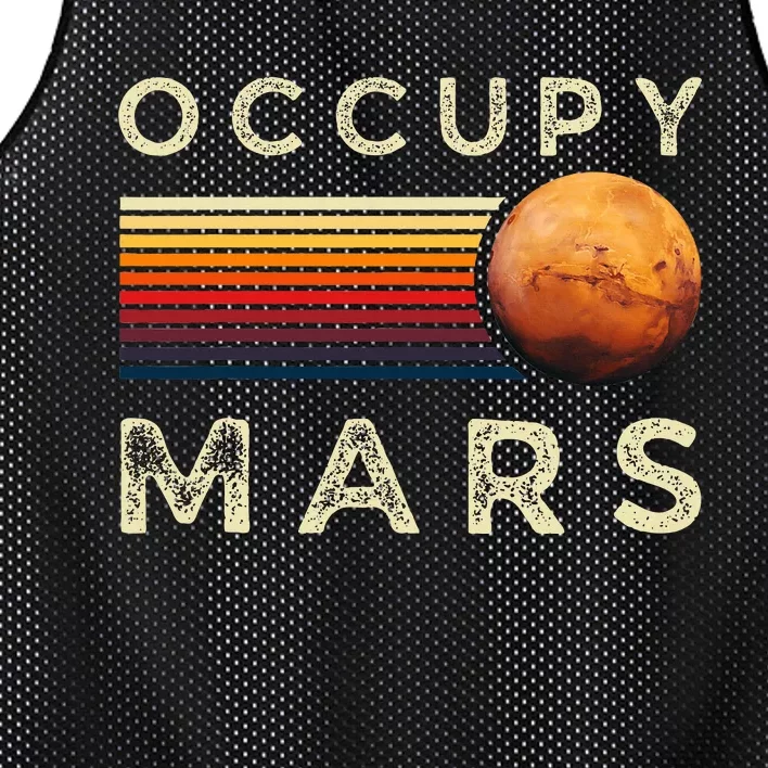 Occupy Mars Astronomy Space Explorer Mesh Reversible Basketball Jersey Tank