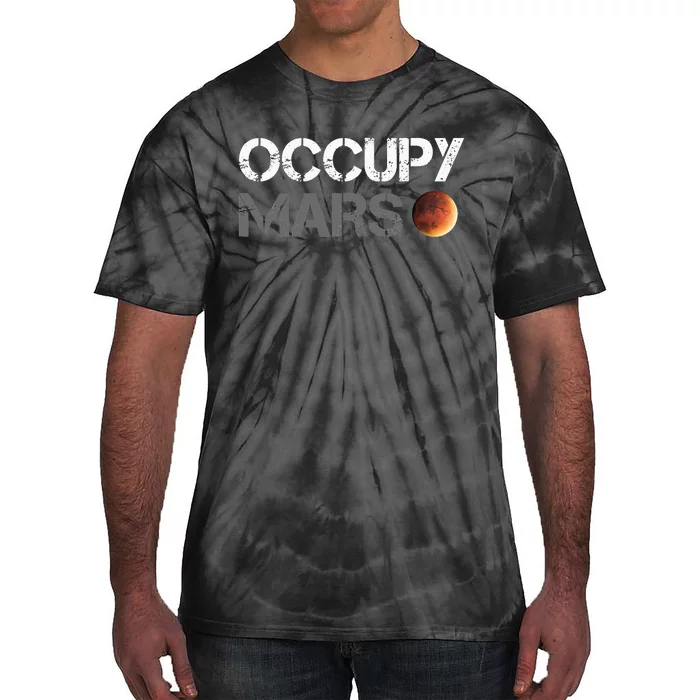 Occupy Mars Astronomy Space Explorer Rocket Science Tie-Dye T-Shirt