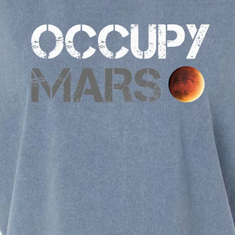 Occupy Mars Astronomy Space Explorer Rocket Science Garment-Dyed Women's Muscle Tee