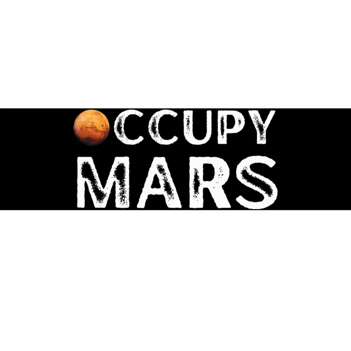 Occupy Mars Astronomy Space Explorer Bumper Sticker