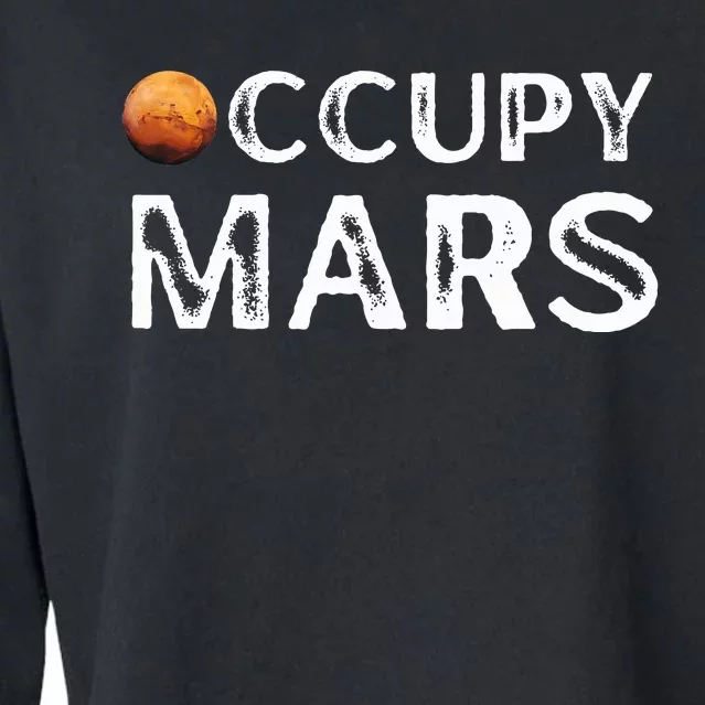 Occupy Mars Astronomy Space Explorer Cropped Pullover Crew