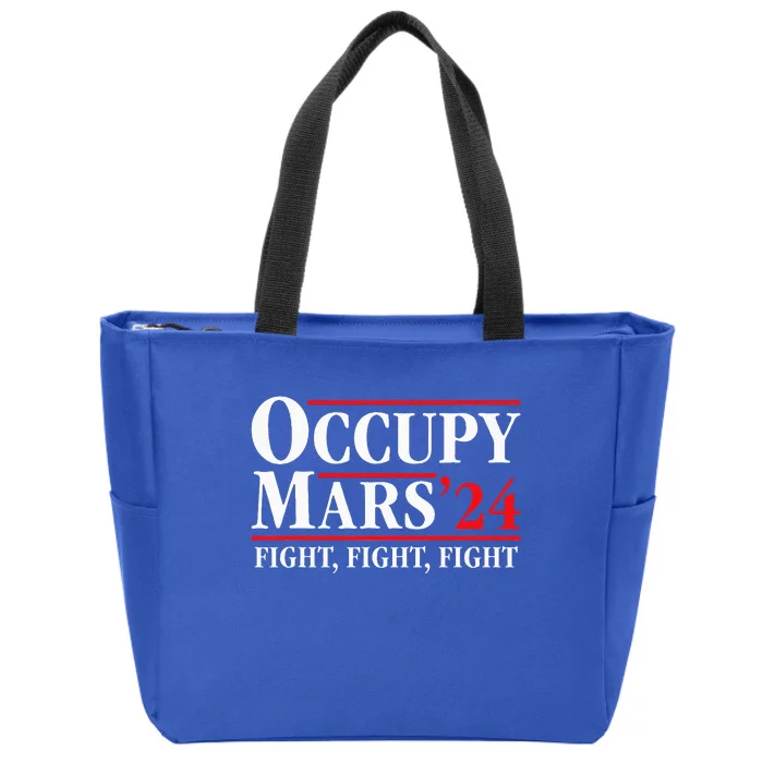 Occupy Mars Astronomy Space Fight Fight Fight Zip Tote Bag