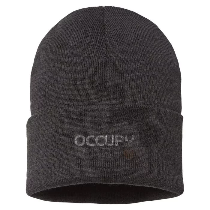 Occupy Mars Astronomy Space Explorer Sustainable Knit Beanie