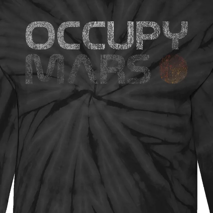 Occupy Mars Astronomy Space Explorer Tie-Dye Long Sleeve Shirt