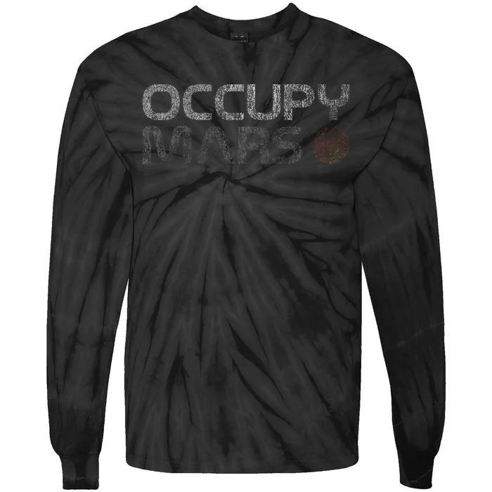 Occupy Mars Astronomy Space Explorer Tie-Dye Long Sleeve Shirt