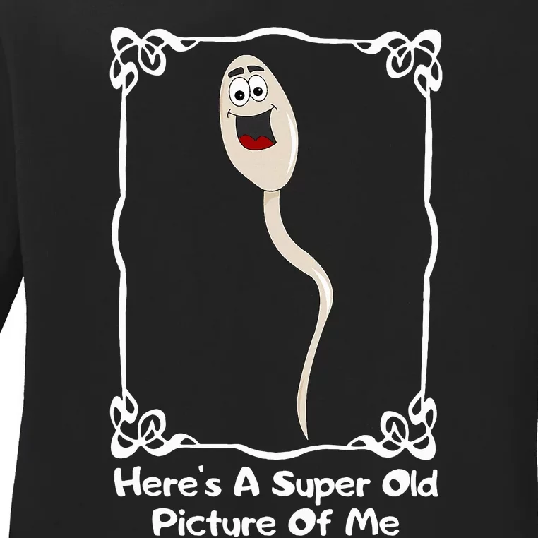 Old Man Birthday Novelty Gag 50 Years Old & Up Ladies Long Sleeve Shirt