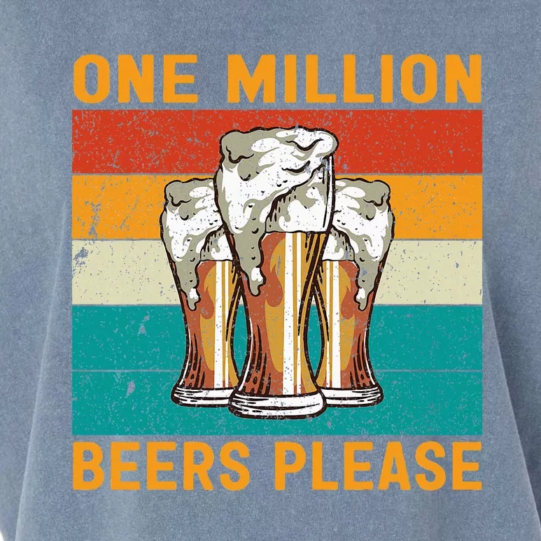 One Million Beers Please Garment-Dyed Women's Muscle Tee