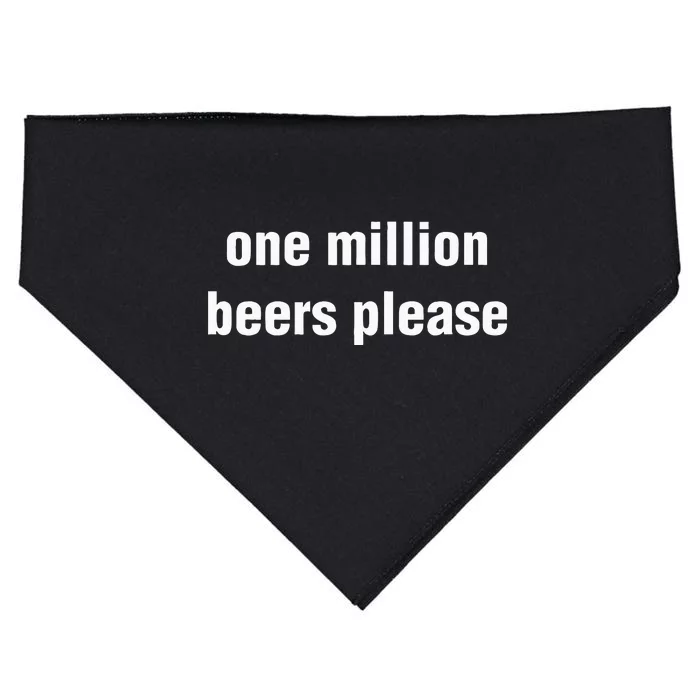 One Million Beers Please USA-Made Doggie Bandana