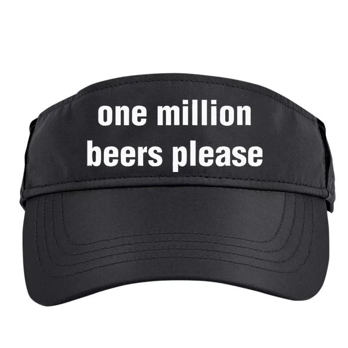 One Million Beers Please Adult Drive Performance Visor