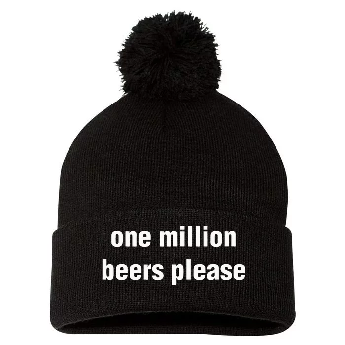 One Million Beers Please Pom Pom 12in Knit Beanie