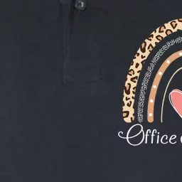 Office Manager Boho Rainbow Funny School Office Manager Softstyle Adult Sport Polo