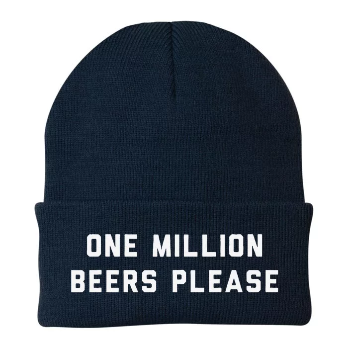 One Million Beers Please Knit Cap Winter Beanie