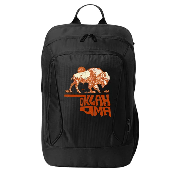 Oklahoma Map Bison Buffalo Oklahoma Souvenir City Backpack