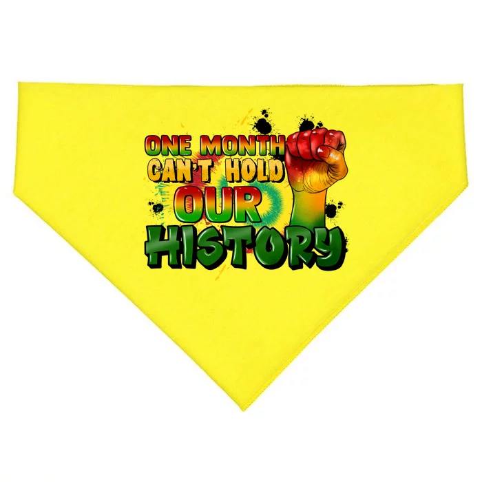 One Month Can't Hold Our History Juneteenth USA-Made Doggie Bandana