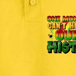 One Month Can't Hold Our History Juneteenth Dry Zone Grid Performance Polo