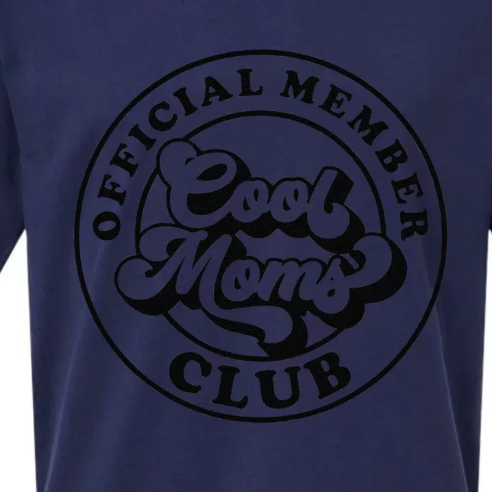 Offical Member Cool Moms Club Mom Life Funny Mothers Day Sueded Cloud Jersey T-Shirt