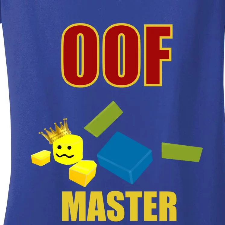 Oof Master Computer Video Game Funny Noob Gamer Great Gift Women's V-Neck T-Shirt