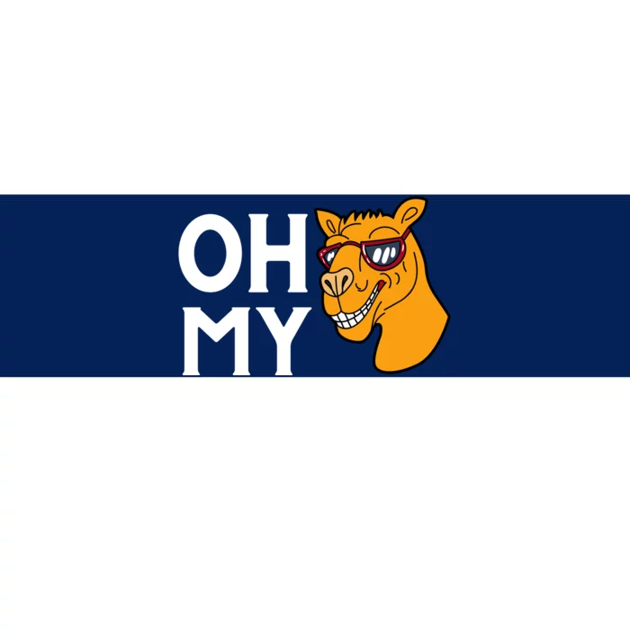 Oh My Camels Funny Bumper Sticker