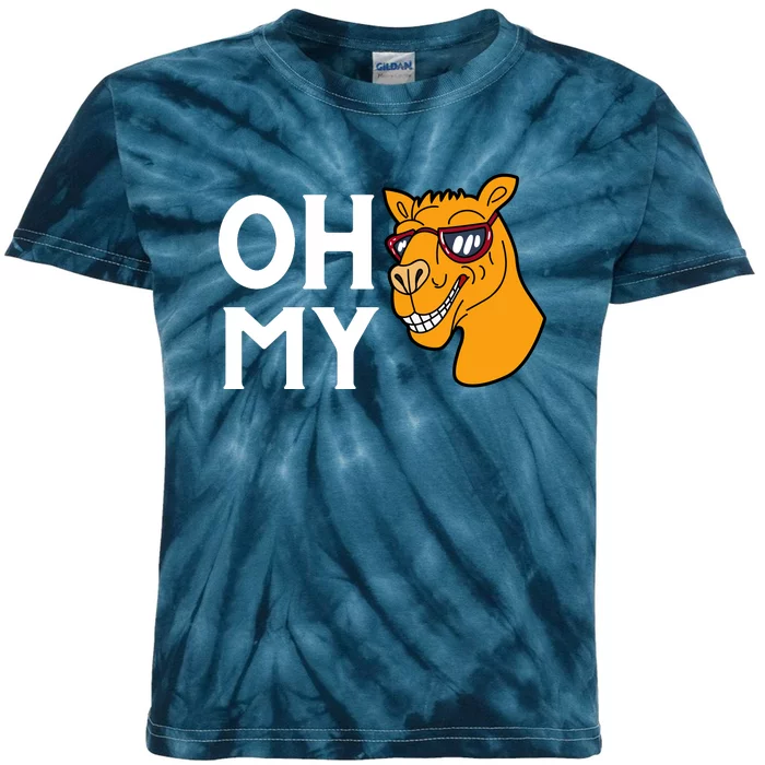 Oh My Camels Funny Kids Tie-Dye T-Shirt