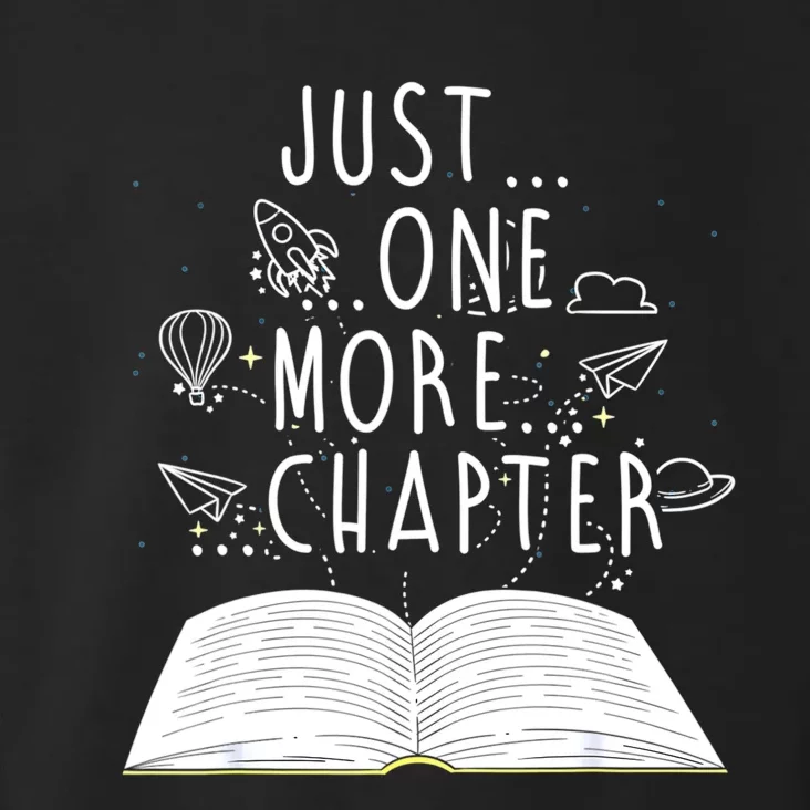 One More Chapter Funny Reading Book Toddler Hoodie