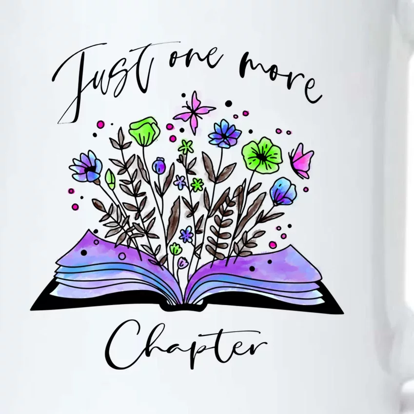 One More Chapter Gift Book Flowers Graphic Reading Lover Gift Black Color Changing Mug