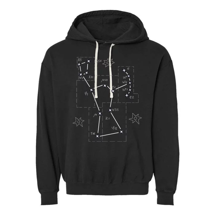 Orion Makeup Constellation Space Solar System Stars Astronomy Garment-Dyed Fleece Hoodie