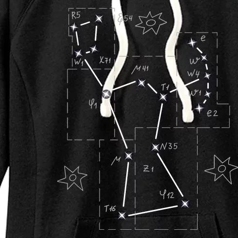 Orion Makeup Constellation Space Solar System Stars Astronomy Women's Fleece Hoodie