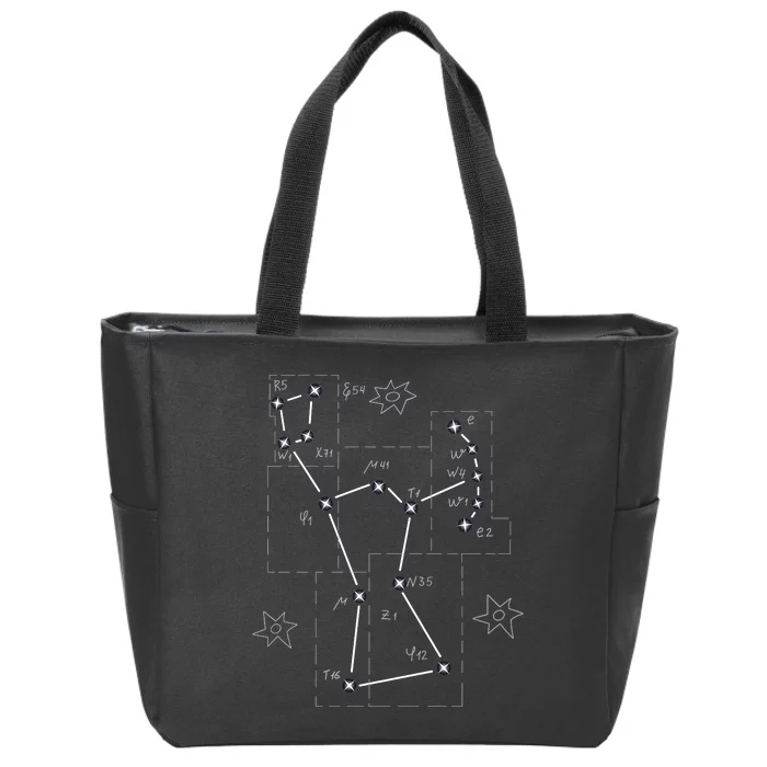 Orion Makeup Constellation Space Solar System Stars Astronomy Zip Tote Bag