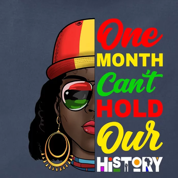 One Month Can't Hold Our History Melanin African Afro Hair Zip Tote Bag