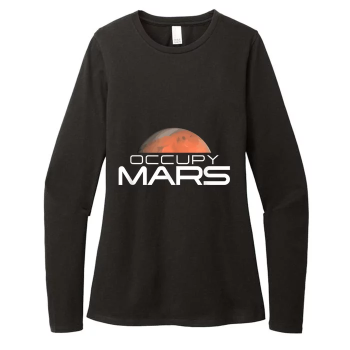 Occupy Mars Colonize Space Womens CVC Long Sleeve Shirt