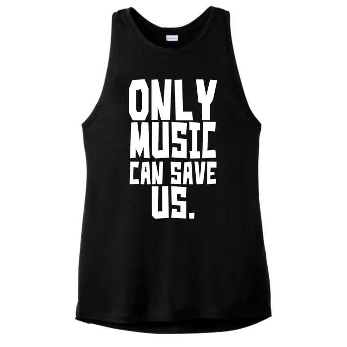 Only Music Can Save Us Ladies Tri-Blend Wicking Tank