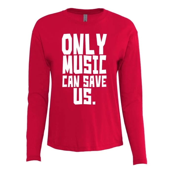 Only Music Can Save Us Womens Cotton Relaxed Long Sleeve T-Shirt