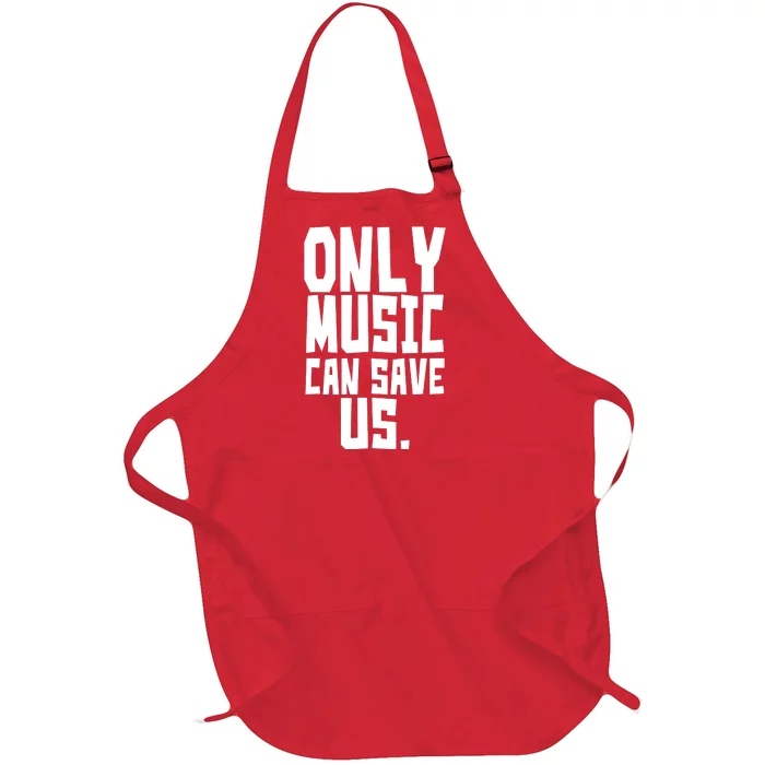 Only Music Can Save Us Full-Length Apron With Pocket