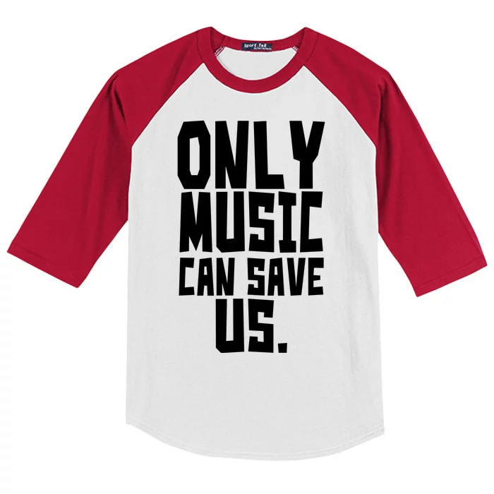 Only Music Can Save Us Kids Colorblock Raglan Jersey