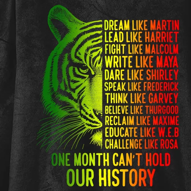 One Month Cant Hold Out History African American Pride Hooded Wearable Blanket