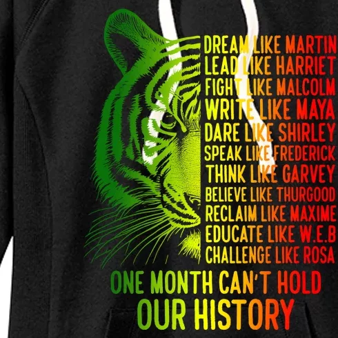 One Month Cant Hold Out History African American Pride Women's Fleece Hoodie