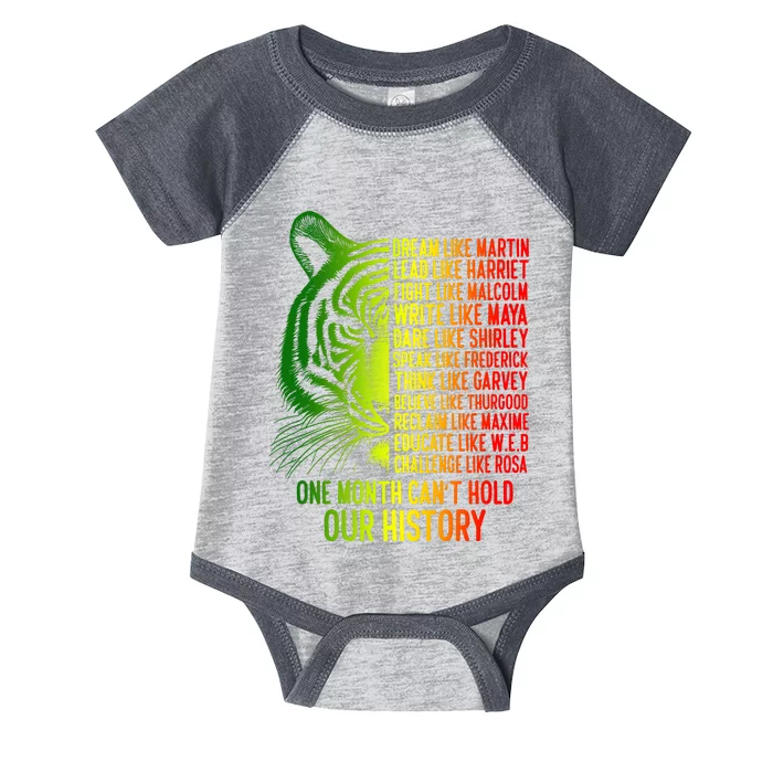 One Month Cant Hold Out History African American Pride Infant Baby Jersey Bodysuit